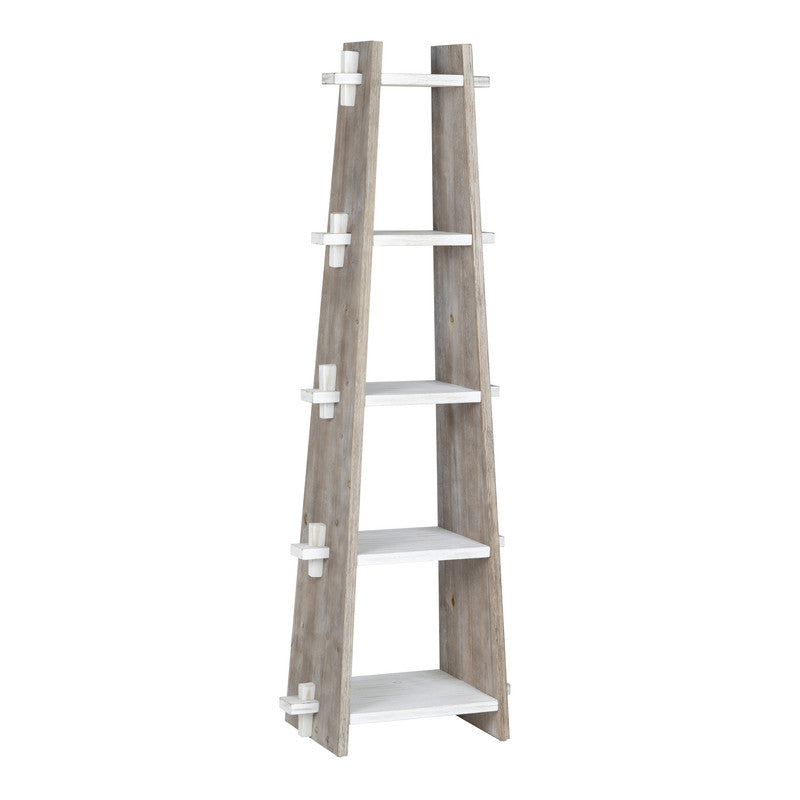 Kona Beach White/Tan Etagere - Ornate Home