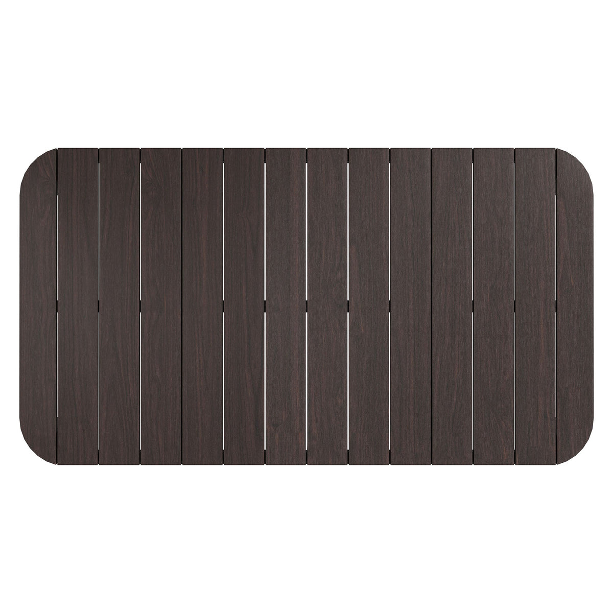 Kona Dark Brown 47 Inch Outdoor Teak Wood Coffee Table