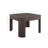 Kona Dark Brown Ash 5-Piece Outdoor Teak Wood Furniture Set