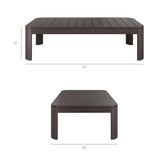 Kona Dark Brown Ash 5-Piece Outdoor Teak Wood Furniture Set