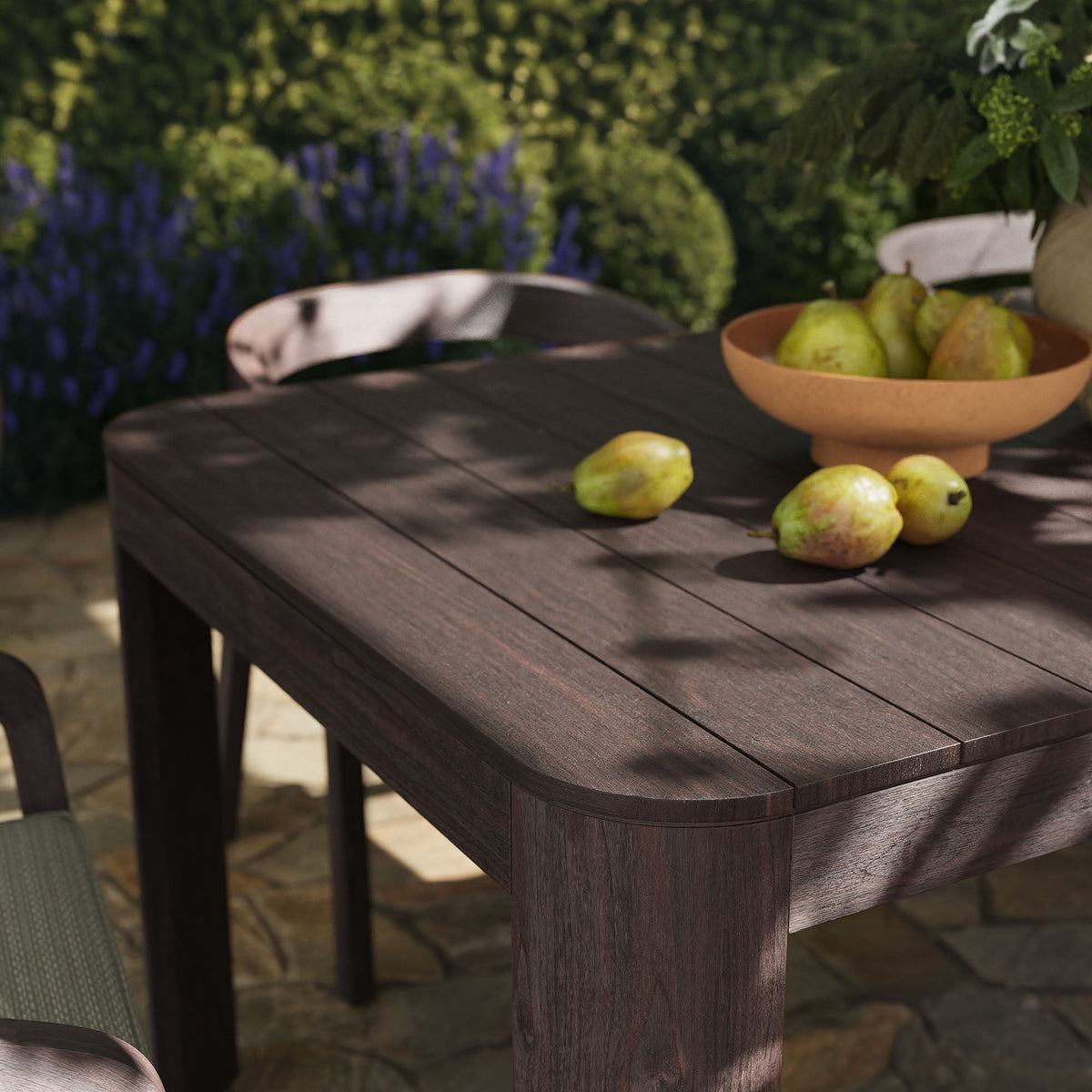 Kona Dark Brown Ash 7-Piece Outdoor Teak Wood Dining Set