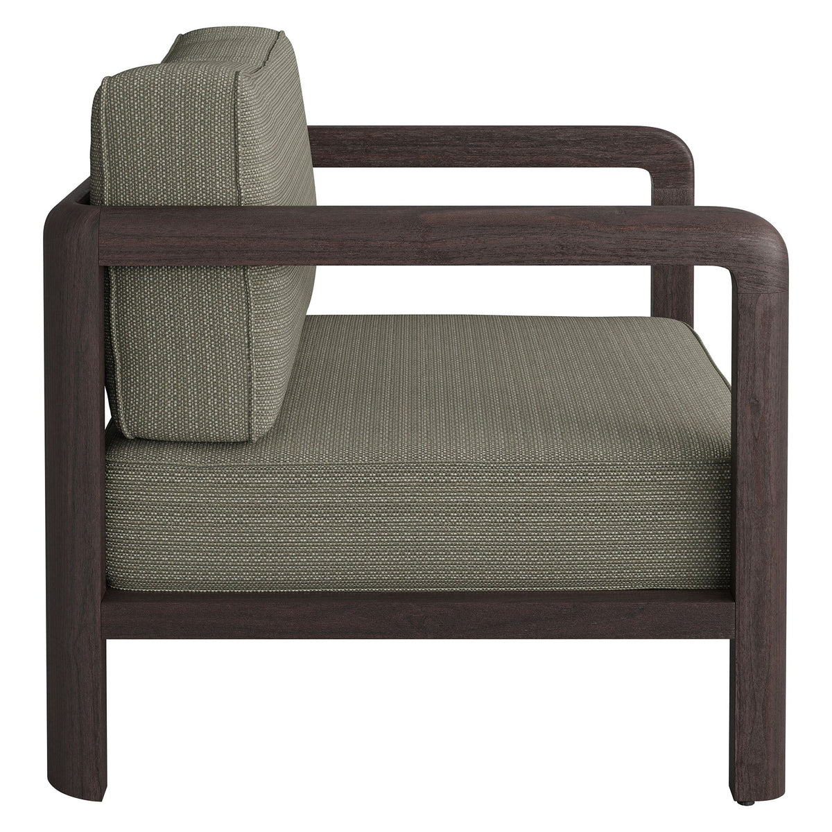 Kona Dark Brown Ash Outdoor Teak Wood Armchair