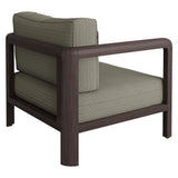 Kona Dark Brown Ash Outdoor Teak Wood Armchair