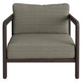 Kona Dark Brown Ash Outdoor Teak Wood Armchair