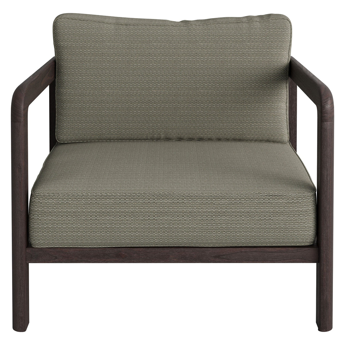 Kona Dark Brown Ash Outdoor Teak Wood Armchair