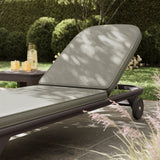 Kona Dark Brown Ash Outdoor Teak Wood Chaise Lounge Chair