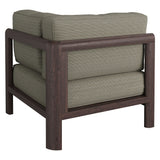 Kona Dark Brown Ash Outdoor Teak Wood Corner Modular Chair