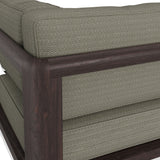 Kona Dark Brown Ash Outdoor Teak Wood Corner Modular Chair