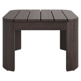Kona Dark Brown Outdoor Teak Wood Side Table