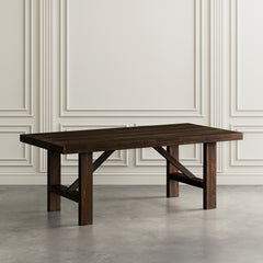 Kona Grove Brown Dining Dining Table w/ 4 Slatback Chairs - Ornate Home