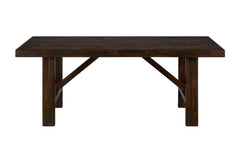 Kona Grove Brown Dining Dining Table w/ 6 Slatback Chairs - Ornate Home