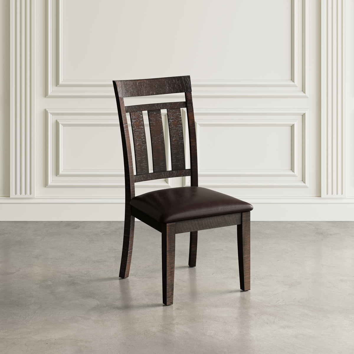 Kona Grove Brown Dining Dining Table w/ 6 Slatback Chairs - Ornate Home