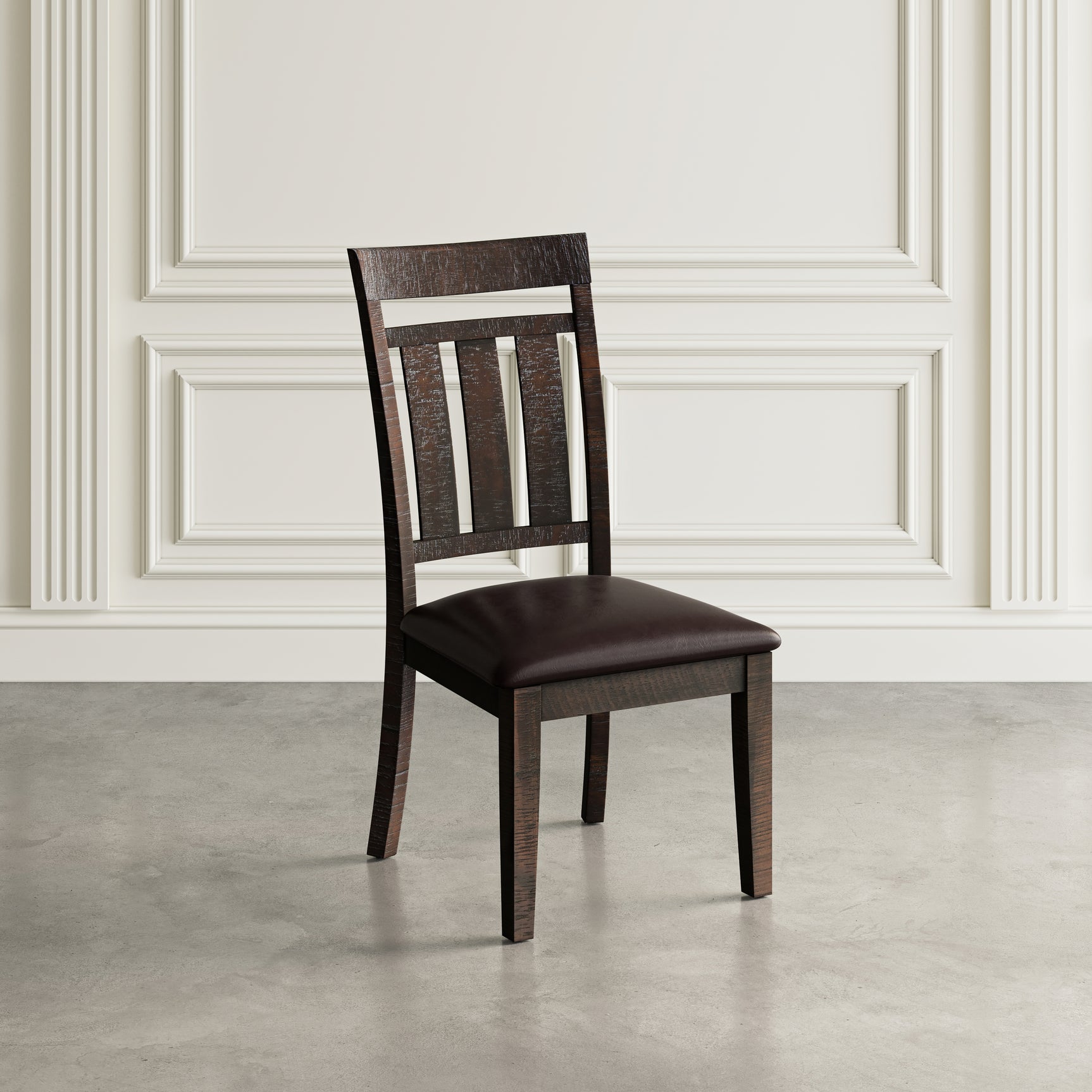 Kona Grove Brown Slatback Chair (Set of 2) - Ornate Home