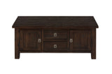 Kona Grove Dark Brown Box Cocktail Table - Ornate Home
