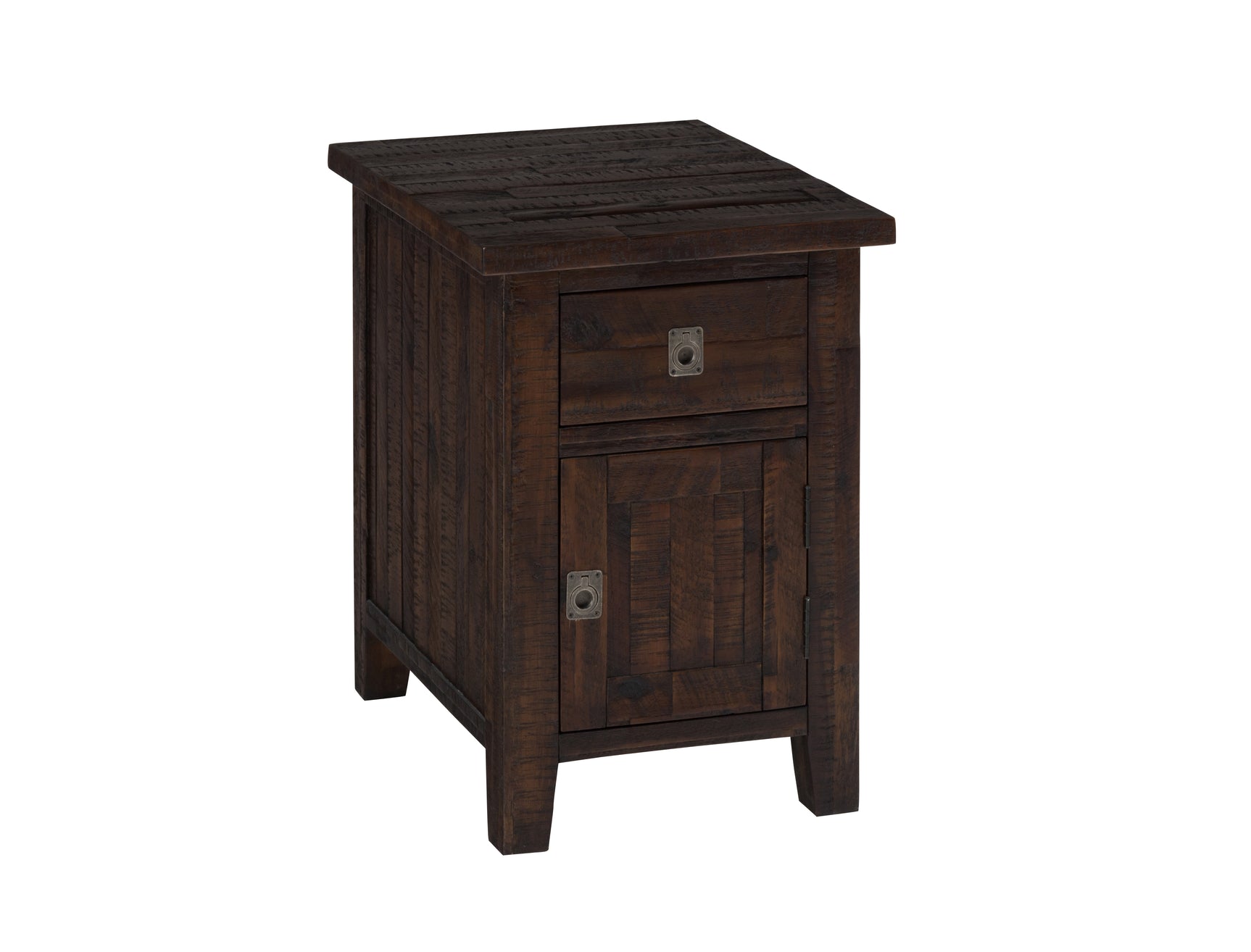 Kona Grove Dark Brown Cabinet Chairside Table - Ornate Home