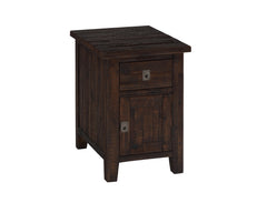 Kona Grove Dark Brown Cabinet Chairside Table - Ornate Home
