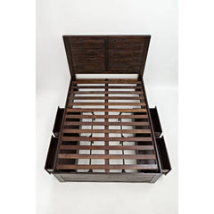 Kona Grove Dark Brown King Storage Bed - Ornate Home