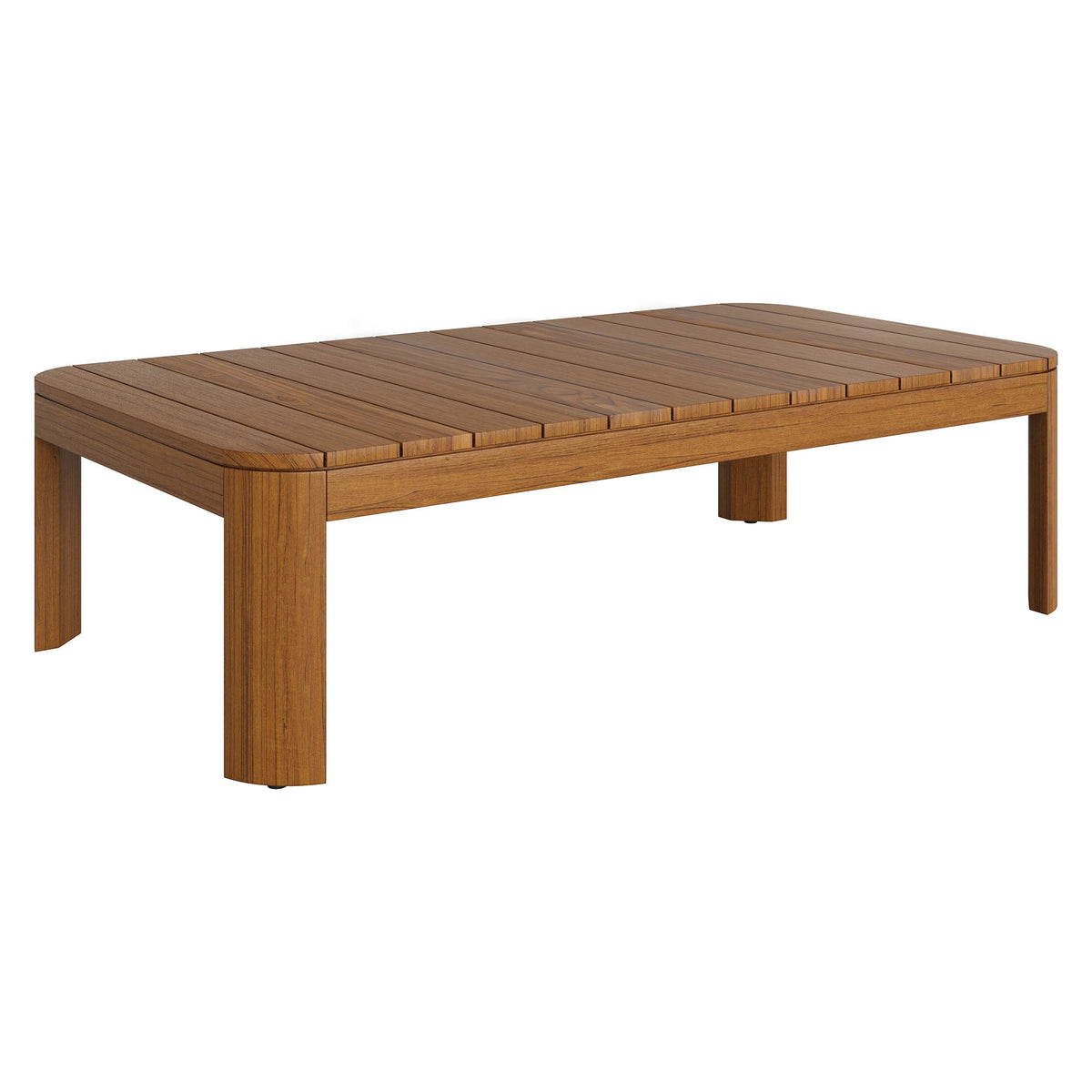 Kona Natural 47 Inch Outdoor Teak Wood Coffee Table - Ornate Home