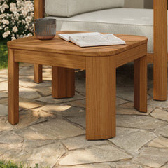 Kona Natural Outdoor Teak Wood Side Table