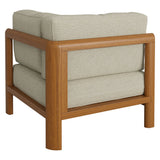 Kona Natural Sand Outdoor Teak Wood Corner Modular Chair