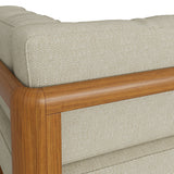 Kona Natural Sand Outdoor Teak Wood Corner Modular Chair