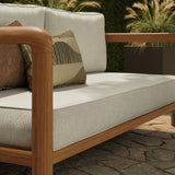Kona Natural Sand Outdoor Teak Wood Loveseat