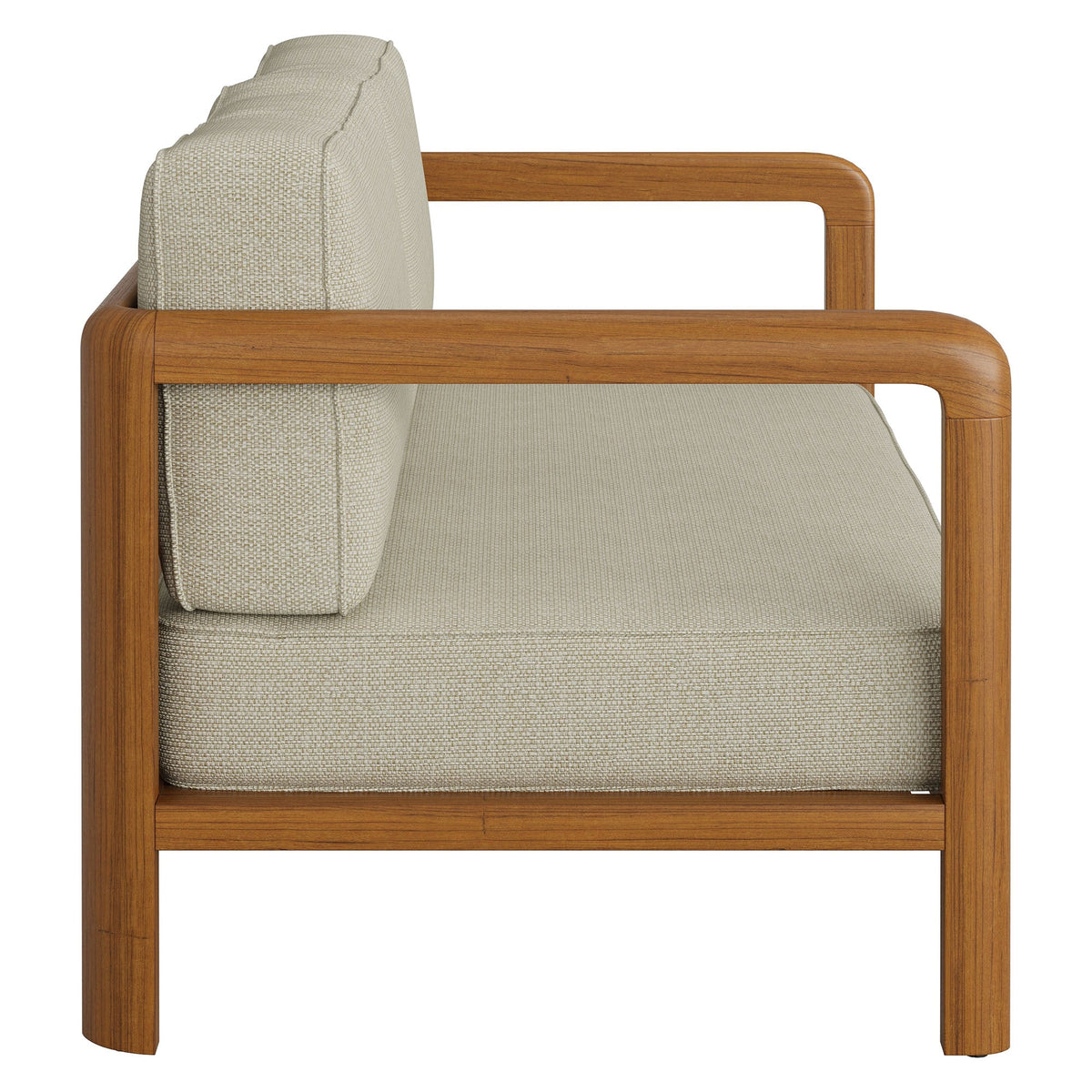 Kona Natural Sand Outdoor Teak Wood Loveseat
