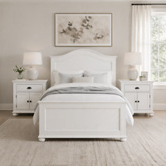 Kona White 3-Piece Queen Bedroom Set - Ornate Home
