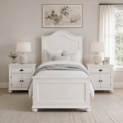 Kona White 3-Piece Twin Bedroom Set - Ornate Home
