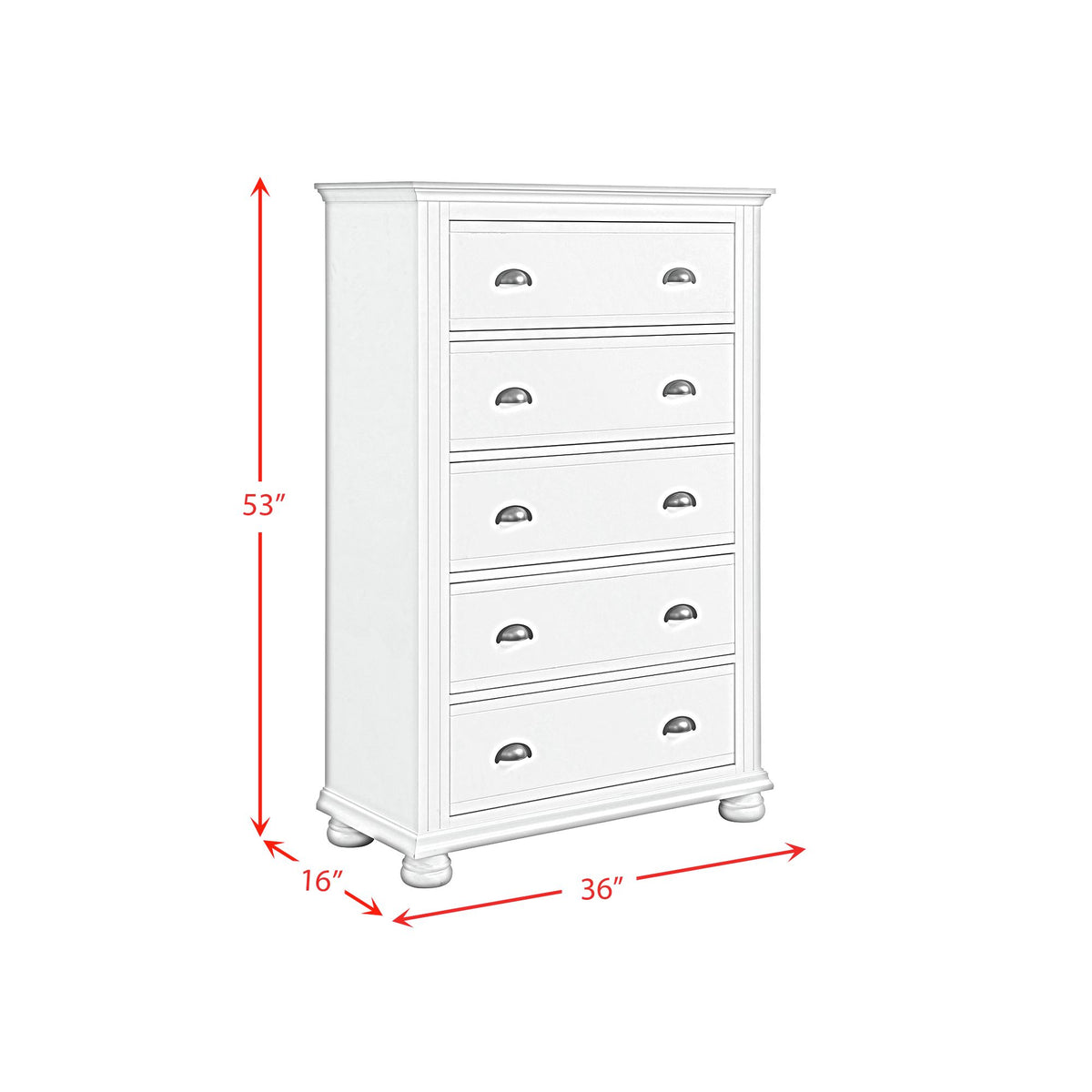 Kona White 3-Piece Twin Panel Bedroom Set