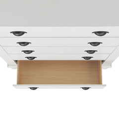 Kona White 5-Drawer Chest - Ornate Home