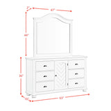 Kona White 5-Piece King Panel Bedroom Set