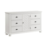 Kona White 5-Piece Queen Bedroom Set - Ornate Home