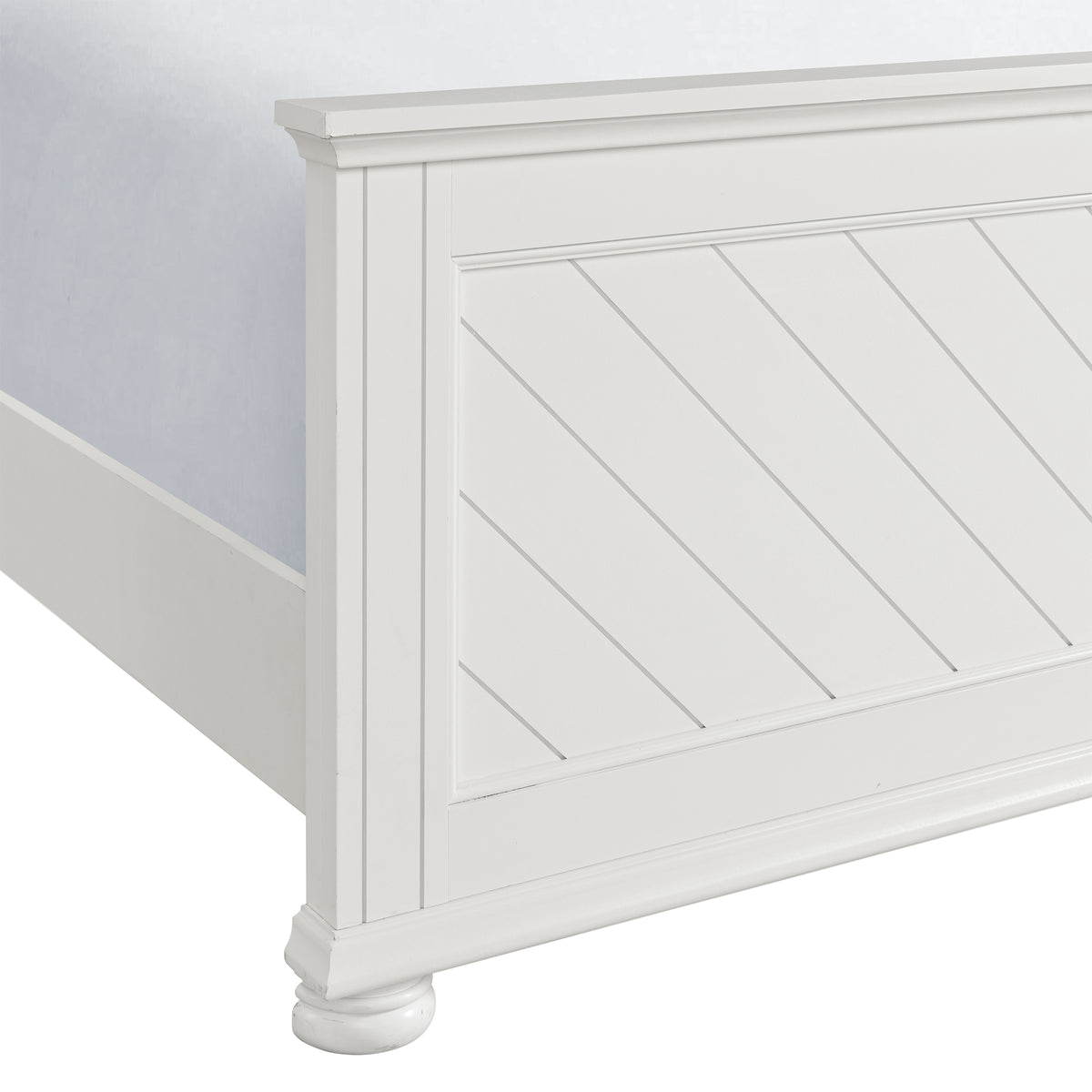 Kona White 5-Piece Queen Panel Bedroom Set - Ornate Home
