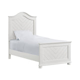 Kona White 5-Piece Twin Panel Bedroom Set - Ornate Home