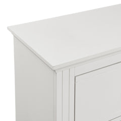 Kona White 6-Drawer Dresser - Ornate Home