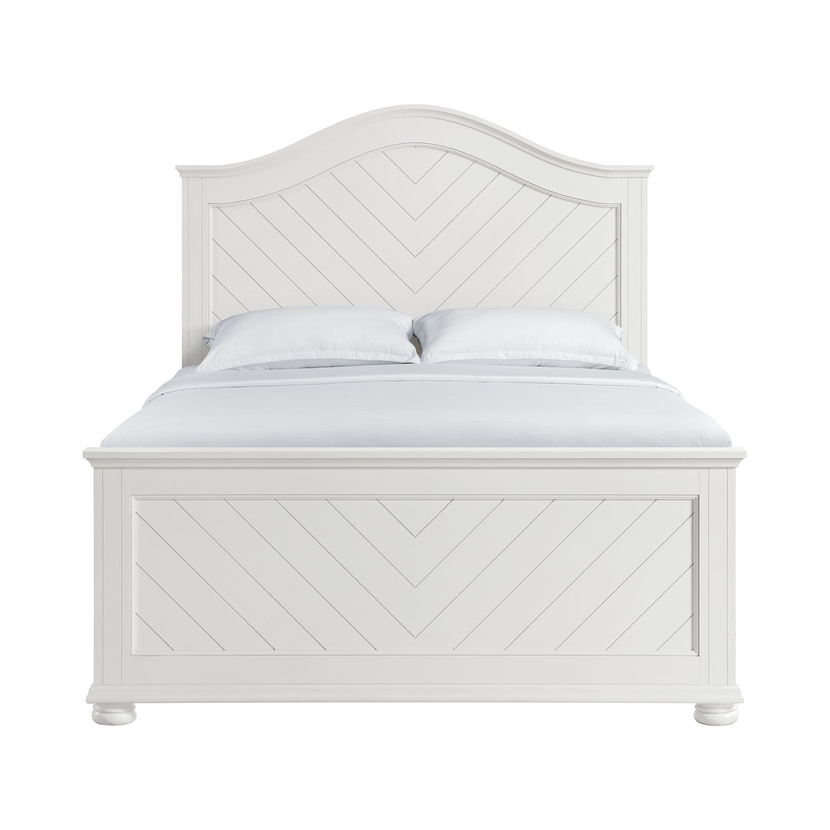 Kona White Queen Panel Bed