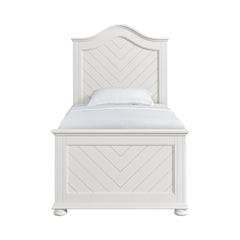 Kona White Twin Panel Bed - Ornate Home