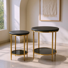Koper Black Coffee Table Set (2-Piece) - Ornate Home