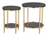 Koper Black Coffee Table Set (2-Piece) - Ornate Home