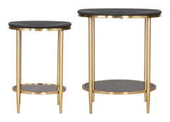 Koper Black Coffee Table Set (2-Piece) - Ornate Home