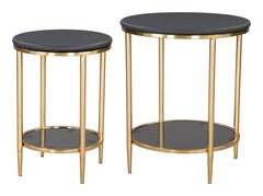 Koper Black Coffee Table Set (2-Piece) - Ornate Home