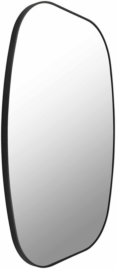 Kopparberg Black Gold Frame Round Mirror - Ornate Home