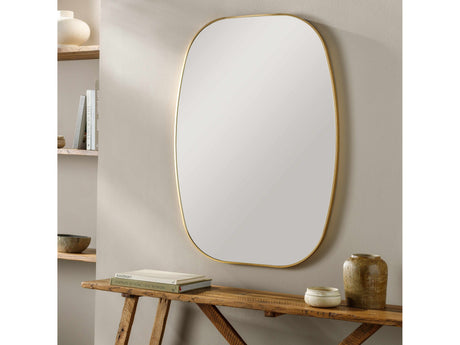 Kopparberg Gold Frame Round Mirror - Ornate Home