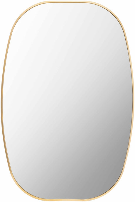Kopparberg Gold Frame Round Mirror - Ornate Home