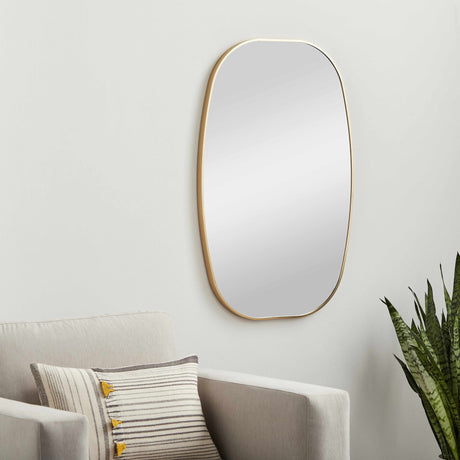 Kopparberg Gold Frame Round Mirror - Ornate Home