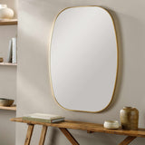 Kopparberg Gold Frame Round Mirror - Ornate Home