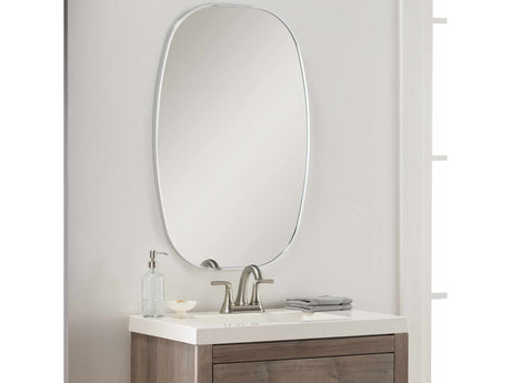 Kopparberg Metallic Silver Gold Frame Round Mirror - Ornate Home