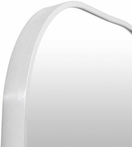 Kopparberg Metallic Silver Gold Frame Round Mirror - Ornate Home