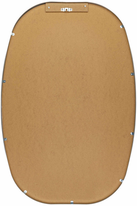 Kopparberg Metallic Silver Gold Frame Round Mirror - Ornate Home